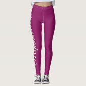Rich Berry oder wählen Sie Ihre FARBE, Name, Yoga Leggings (Vorderseite)