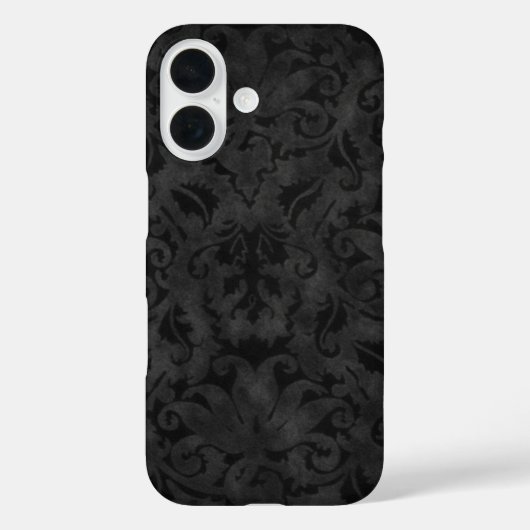 Rich Black Brocade Design Case-Mate iPhone Hülle (Rückseite)