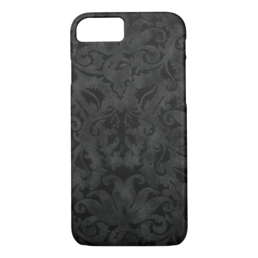 Rich Black Brocade Design Case-Mate iPhone Hülle (Rückseite)