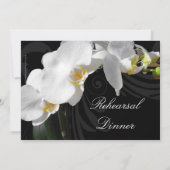 Rich Black mit Orchid Probe Dinner Einladungen (Rückseite)