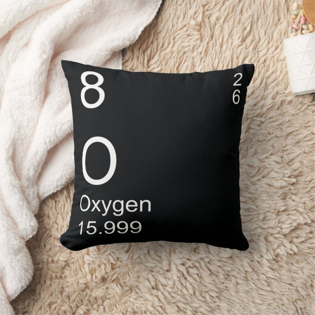 Rich Black Oxygen Element Kissen (Decke)