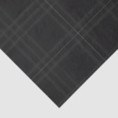 Rich Black Tones Scottish Tartan Plaid Pattern  Seidenpapier (Detail)