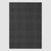 Rich Black Tones Scottish Tartan Plaid Pattern  Seidenpapier (Vorderseite)