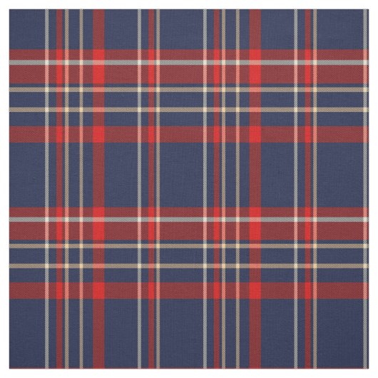 Rich Blau, Rot und Weiß Stoff (Muster)