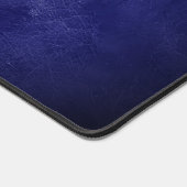 Rich Blue Leather Background Schreibtischunterlage (Ecke)