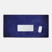 Rich Blue Leather Background Schreibtischunterlage (Tastatur & Maus)
