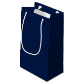 Rich Blue (Solid) Kleine Geschenktüte (Rückseite Schrägansicht)