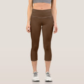 Rich Brown Capri Leggings (Vorderseite)