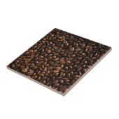 Rich Brown Coffee Beans Pattern Café/Coffee Bar Fliese (Seite)