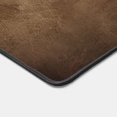 Rich Brown Leder Hintergrund mit Vignette Schreibtischunterlage (Ecke)