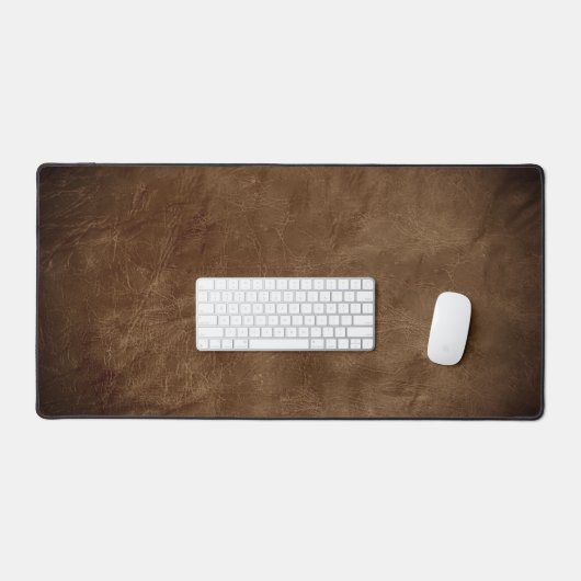 Rich Brown Leder Hintergrund mit Vignette Schreibtischunterlage (Tastatur & Maus)