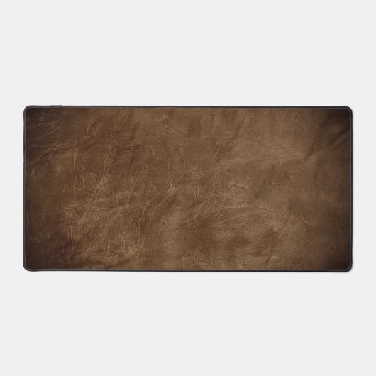 Rich Brown Leder Hintergrund mit Vignette Schreibtischunterlage (Vorderseite)