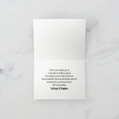 Rich Brown Wood Modern Lässige Simple Typografie Dankeskarte (Innenseite)