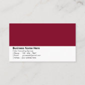 Rich Burgundy | "Luxus und Eleganz" Visitenkarte (Rückseite)