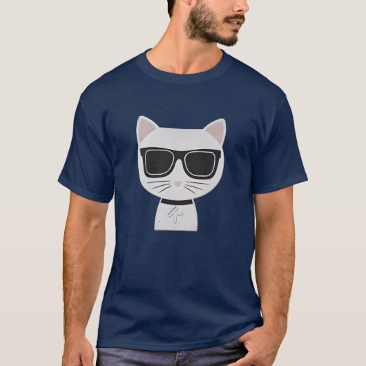 Rich Cat Retro T-Shirt (Vorderseite)