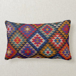 Rich Cfarbed Indian Pattern Lendenkissen