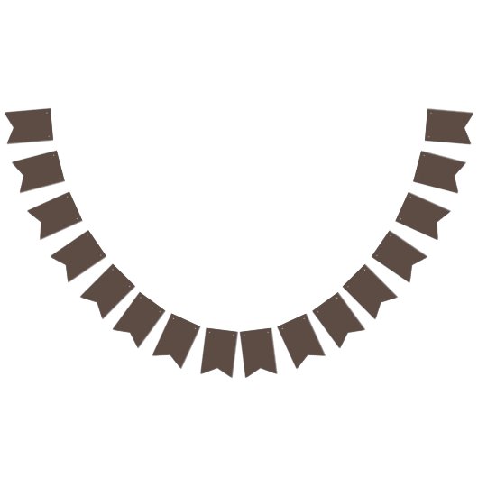 Rich Chocolate Brown Background – Wedding Wimpelkette (Alle)