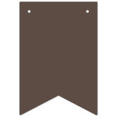 Rich Chocolate Brown Background – Wedding Wimpelkette (Dritte Fahne)