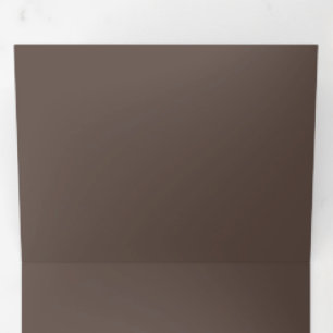 Rich Chocolate Brown Hintergrundtextur Dreifach Gefaltete Einladung