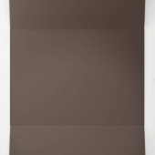 Rich Chocolate Brown Hintergrundtextur Dreifach Gefaltete Einladung (Innenseite Mitte)