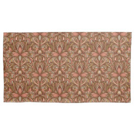 Rich Clay Art Nouveau Floral King Pillow Case Kissenbezug