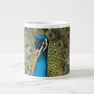 Rich Color Foto of Peacock Bird Jumbo-Tasse