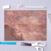 Rich Copper Verzierte Vintage Decoupage Seidenpapier (Handwerk)