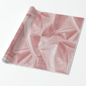 Rich Crumpled Pink Metallic Abstrakte Textur Geschenkpapier (Ungerollt)
