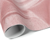 Rich Crumpled Pink Metallic Abstrakte Textur Geschenkpapier (Rolleneckpunkt)