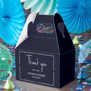 Rich Dark Blue Gastgeschenk Hochzeit Box Geschenkschachtel