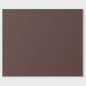 Rich Dark Chocolate Brown Solid Color Geschenkpapier (Flach)