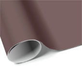 Rich Dark Chocolate Brown Solid Color Geschenkpapier (Rolleneckpunkt)