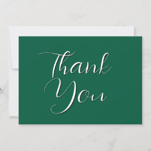 Rich Dark Green Danke-Card Dankeskarte