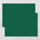 Rich Dark Green Einladung (Vorne/Hinten)