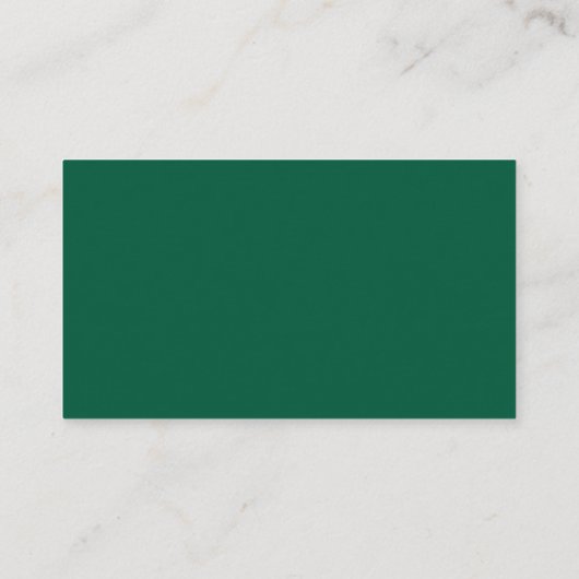 Rich Dark Green Enclosure Cards Begleitkarte (Rückseite)