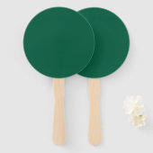 Rich Dark Green Hand Fan Fächer (Vorne und Hinten)