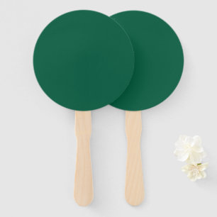 Rich Dark Green Hand Fan Fächer