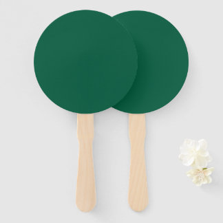 Rich Dark Green Hand Fan Fächer