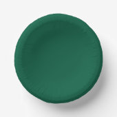 Rich Dark Green Paper Bowls Pappteller (Vorderseite)