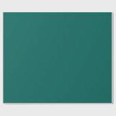 Rich Dark Green Solid Color Geschenkpapier (Flach)