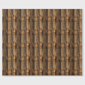 Rich Dark Wood Grain Geschenkpapier (Flach)
