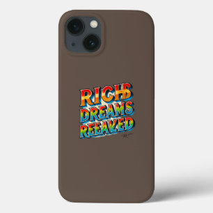 Rich Dreams Realized" mehrfarbige Telefonleitung Case-Mate iPhone Hülle