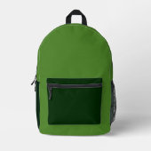 Rich Earthy Green Backpack  Bedruckter Rucksack (Vorderseite)