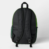 Rich Earthy Green Backpack  Bedruckter Rucksack (Rückseite)