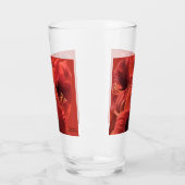 Rich Earthy Ruby Red Amaryllis Foto Glas (Links)