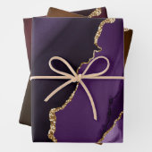Rich Elegant Agate Gold Glitzer Geschenkpapier Set (Beispiel)