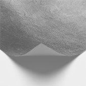 Rich Elegante Luxuriöse Weihnachten Silber Imitate Geschenkpapier (Ecke)