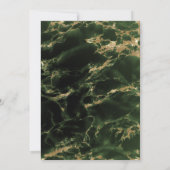 Rich Emerald Green Watercolor Geode BarefootBride™ (Rückseite)