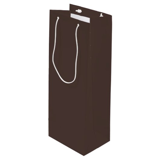 Rich Espresso Geschenktüte Für Weinflaschen (Vorderseite Schrägansicht)