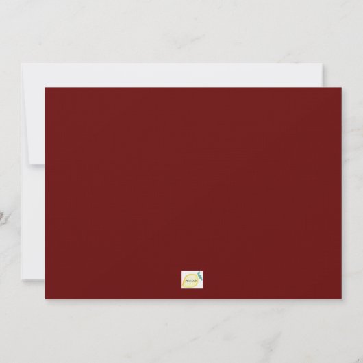 Rich Fall Florals Einladung zur Hochzeit (Rückseite)